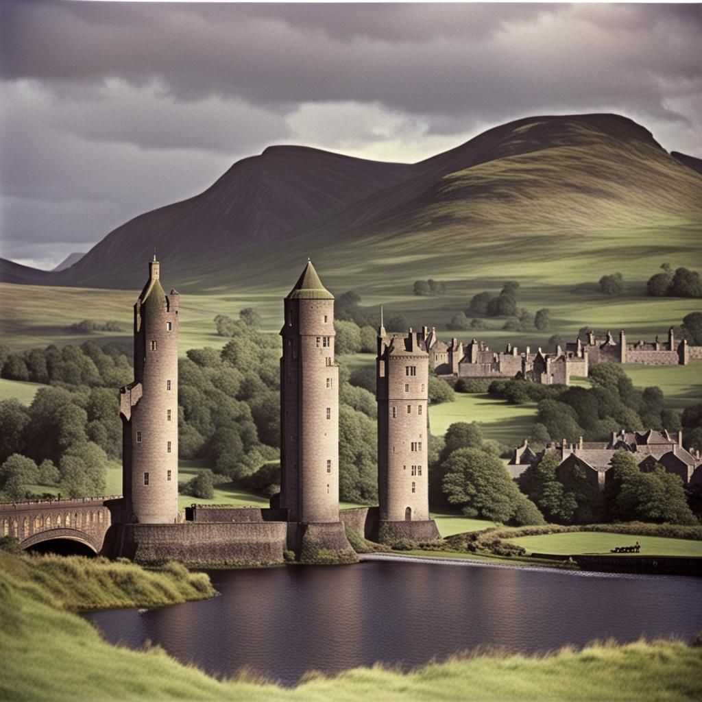 Vintage 1950s Color Photograph: Essence of Scotland