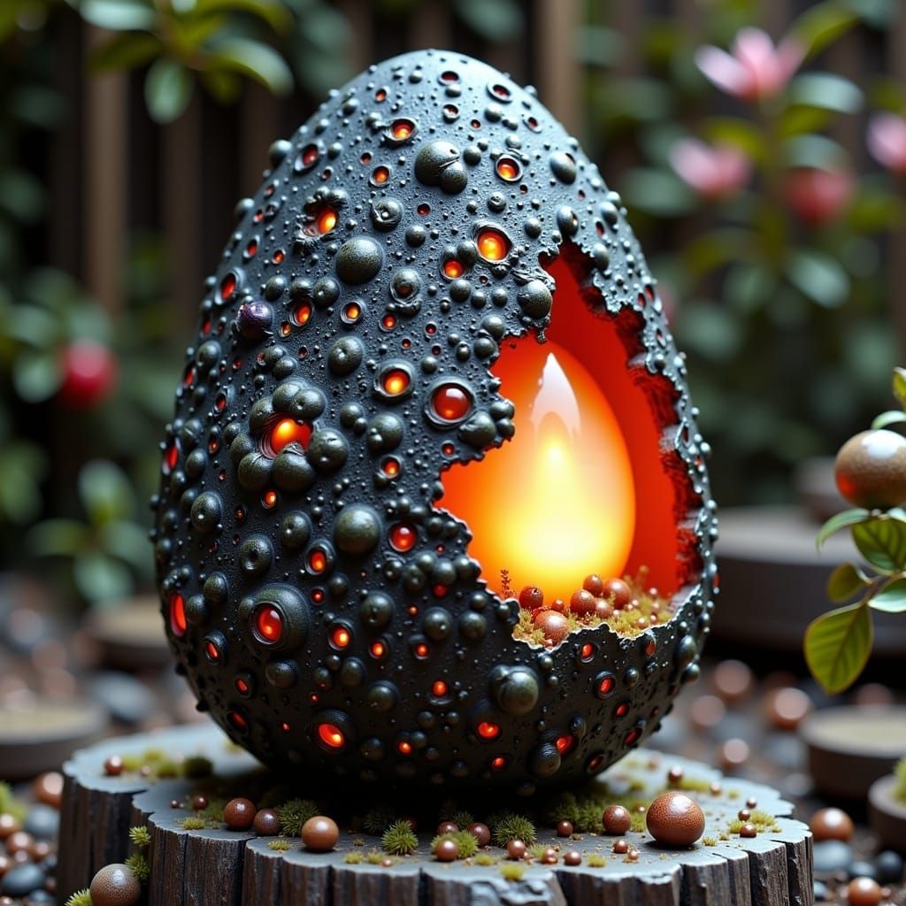 Teacup-Sized Dragon Egg: A Miniature Wonder