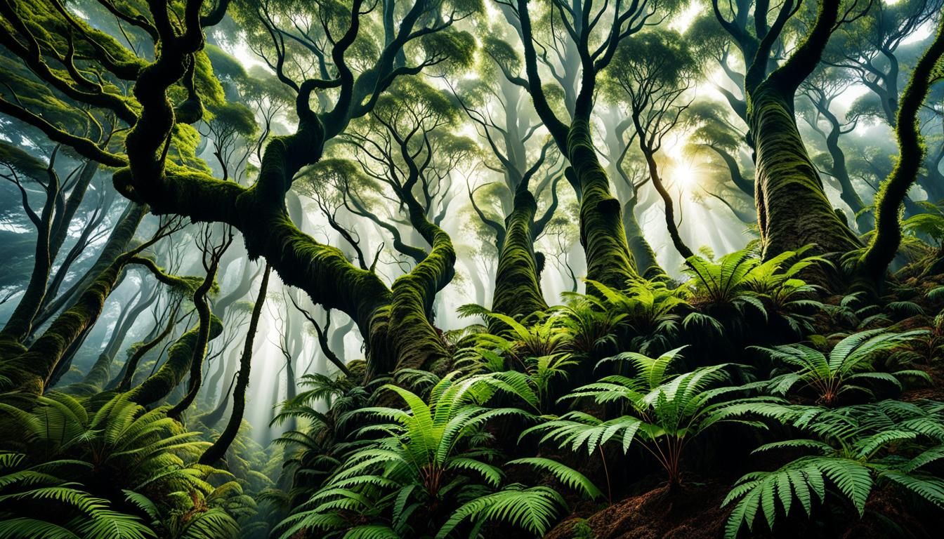 Beech Forest in New Zealand's South Island: A Hyper-Realisti...