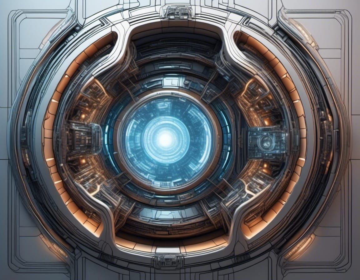 <lora:Sci-Fi Rooms:1.0> Technical plans for Transdimensional...