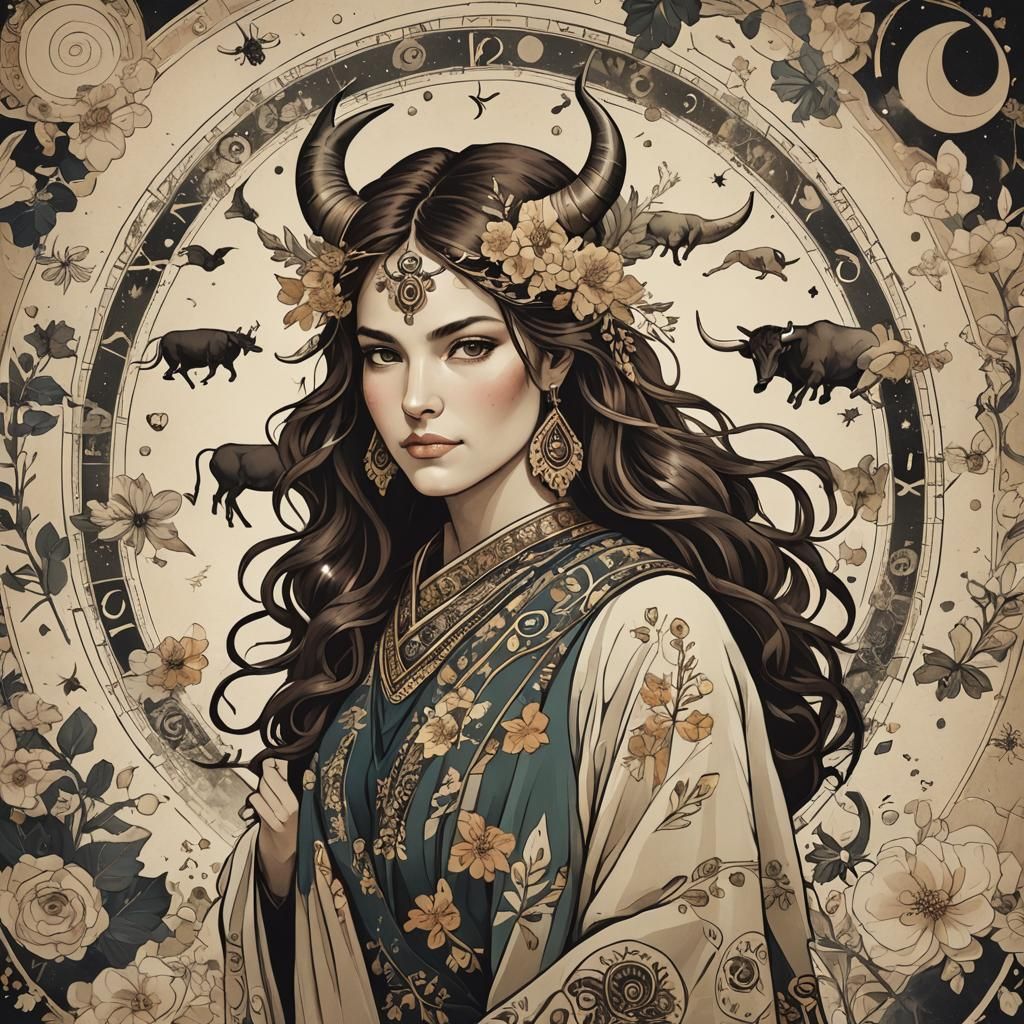 AI Generated Image of a Taurus Woman