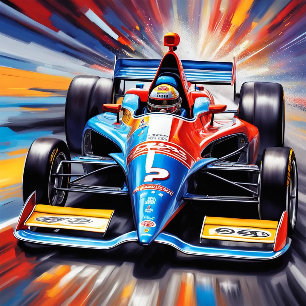 STP Turbine Indy Car: Hyperrealistic Concept Art