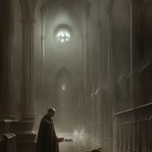 Cane Corso in Horror Style