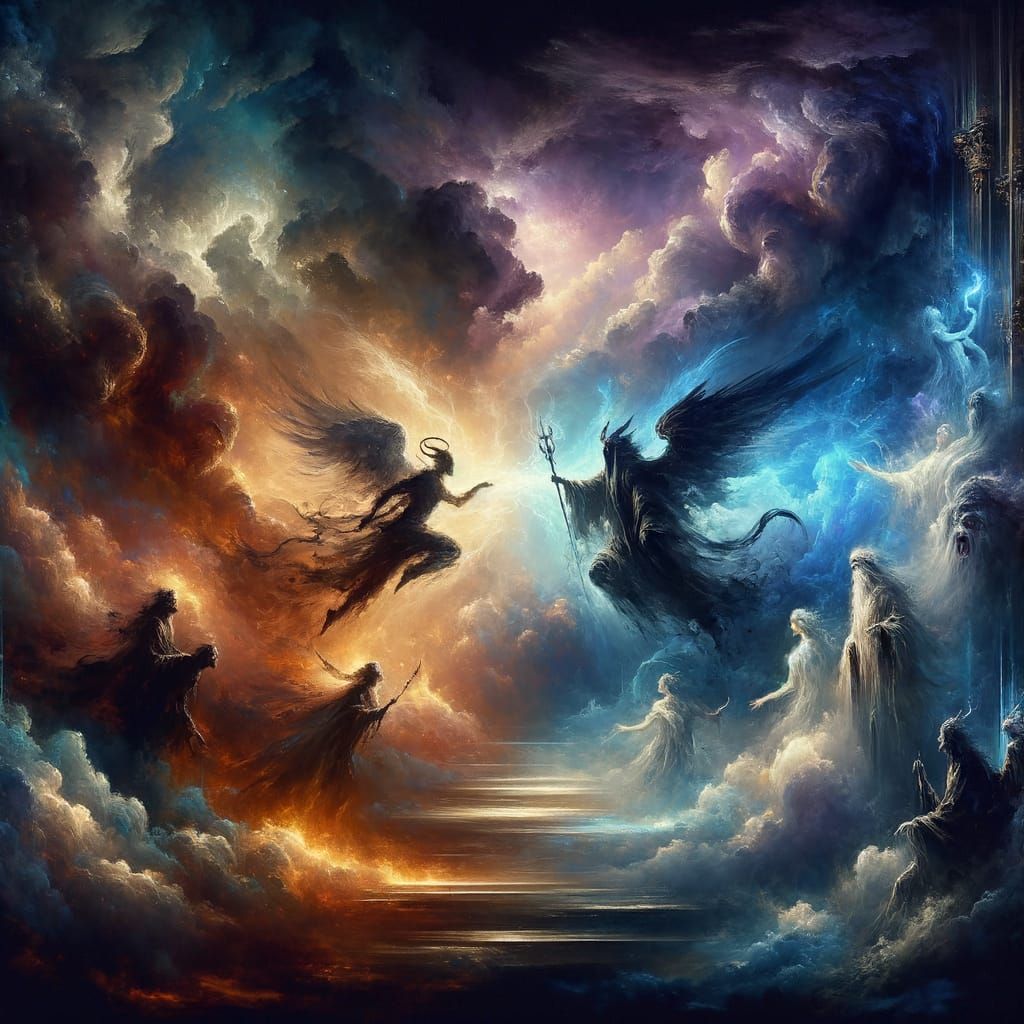 Good vs Evil: A Cinematic Digital Painting