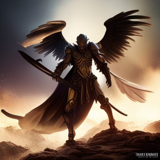 Angel of Death in Detailed Matte Painting