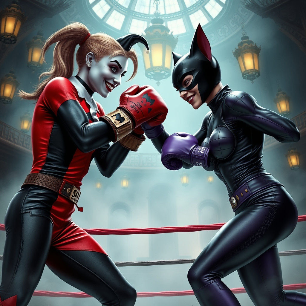 Harley Quinn vs Catwoman: Mystical Boxing Match