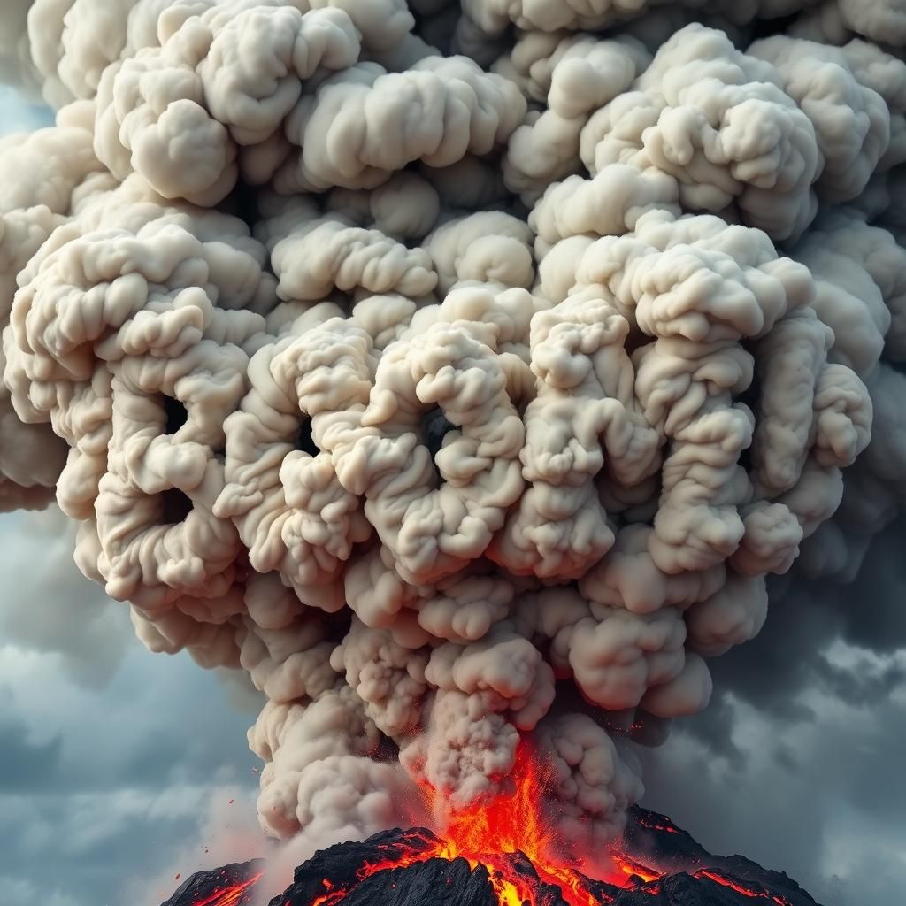 Onomatopoeia of a volcano