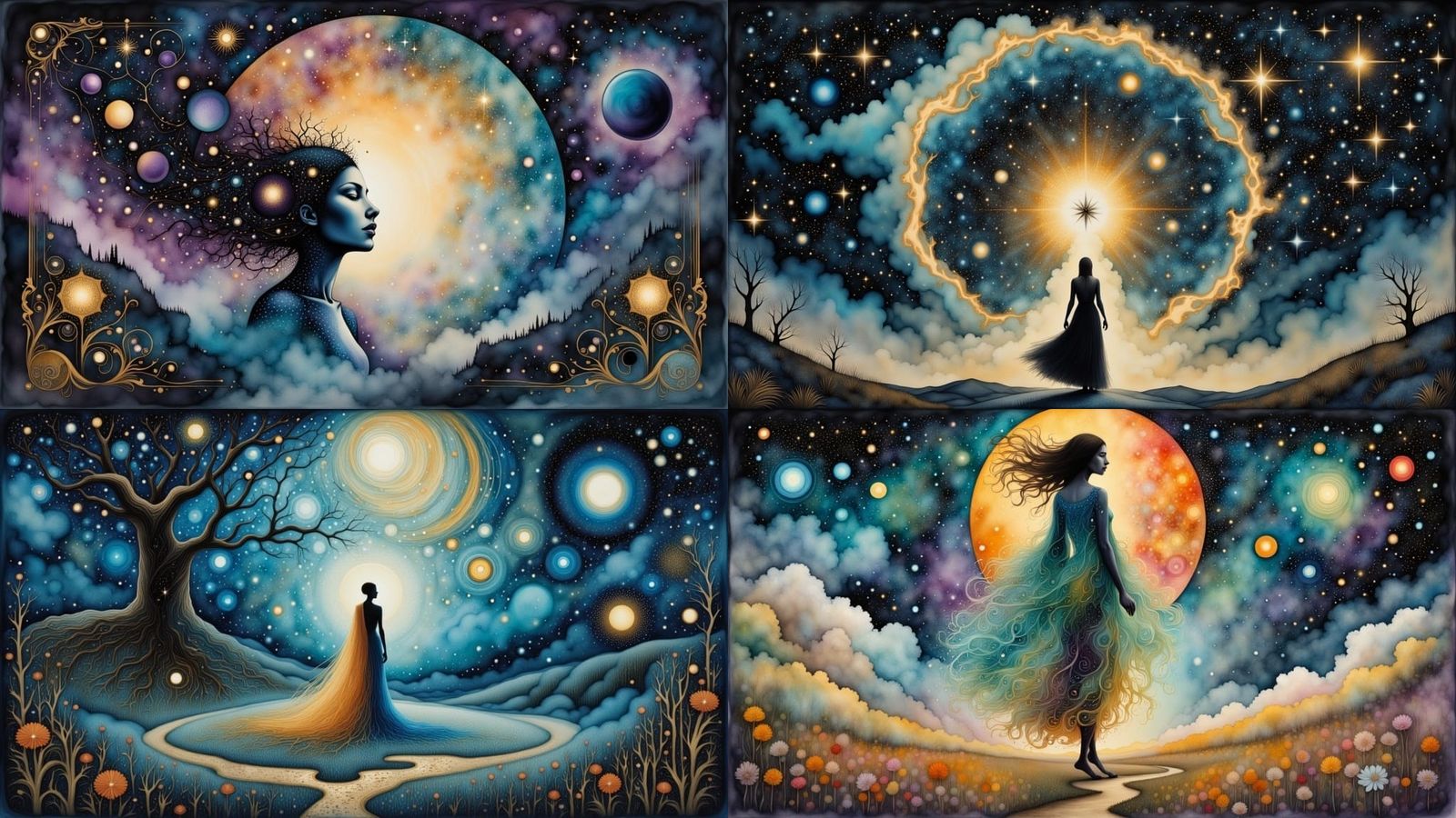 Demiurge Unleashes Cosmic Creation in Dark Fantasy Art