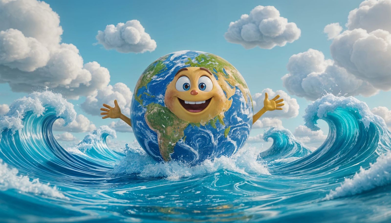 Cute Earth Character in Detailed 3D Fantasy Art