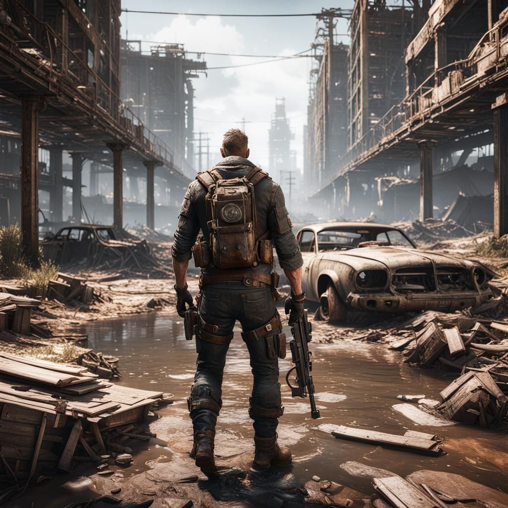 Post-Apocalyptic Calvin Klein in Unreal Engine 5