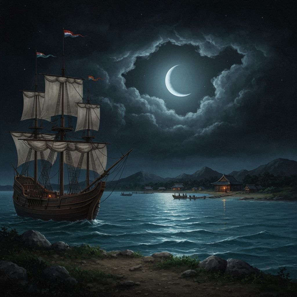 Dutch Ship Arrives in 1601 Japan Bay