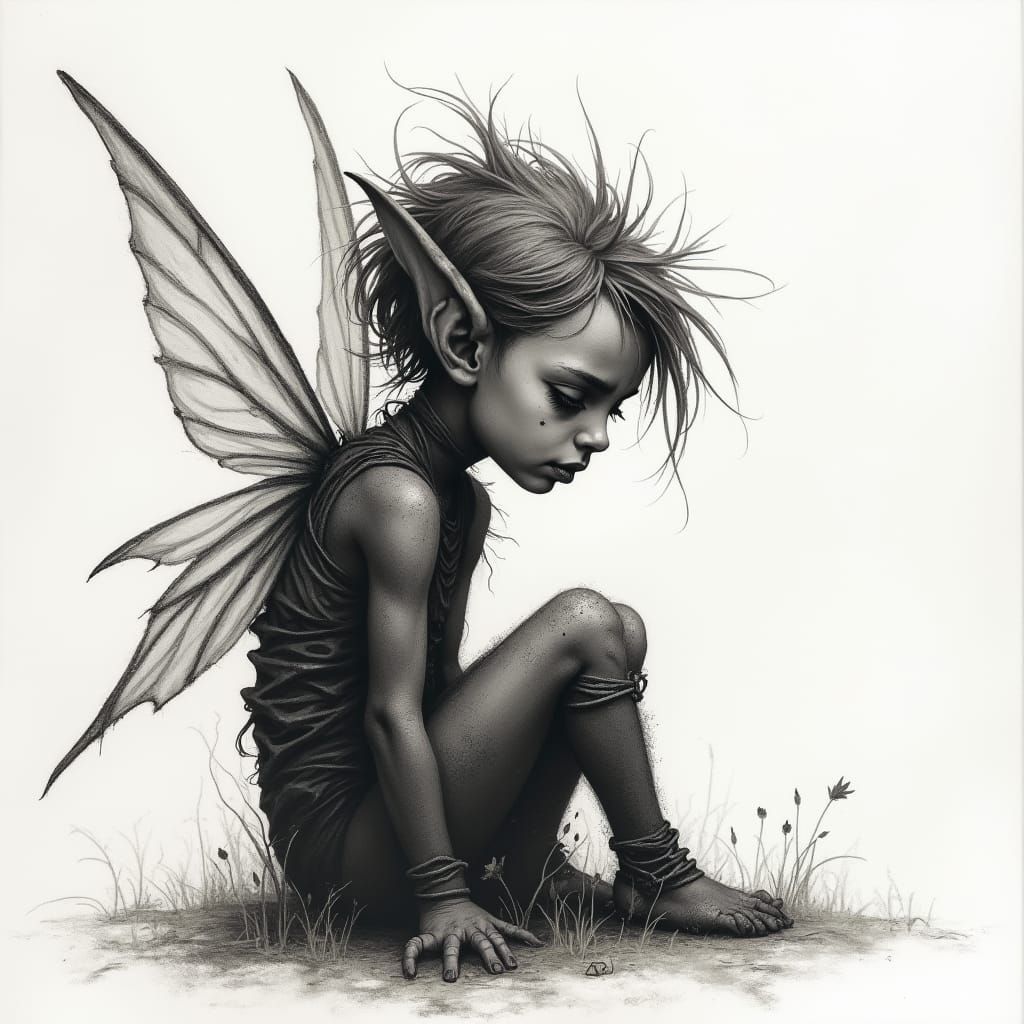 Modern Fairy Lost in the City