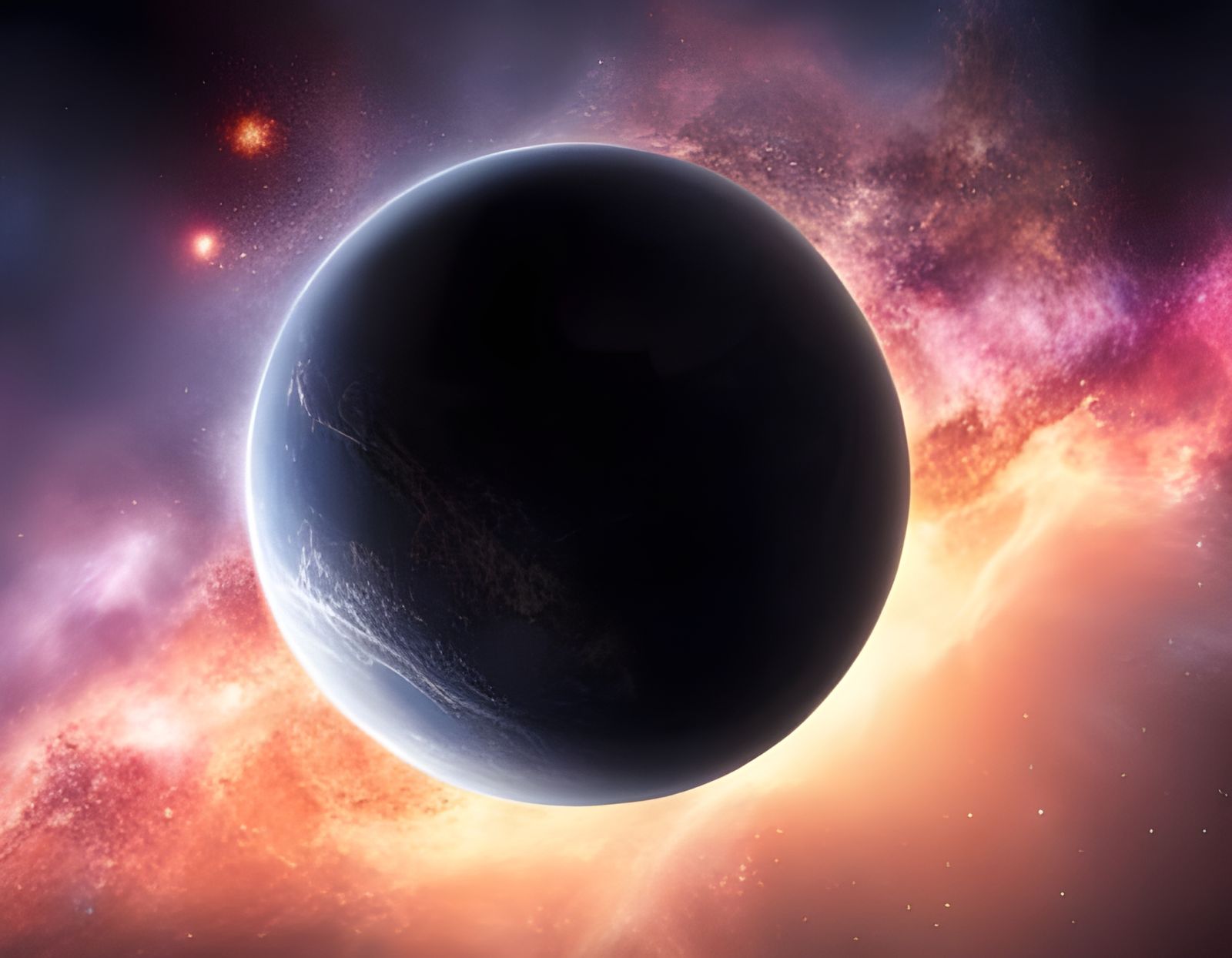 Mystical Cosmic Planets Orbiting the Sun in Sci-Fi Style