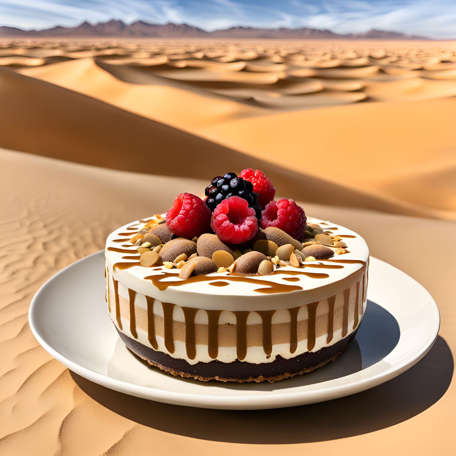 Surreal Desert Dessert Landscape