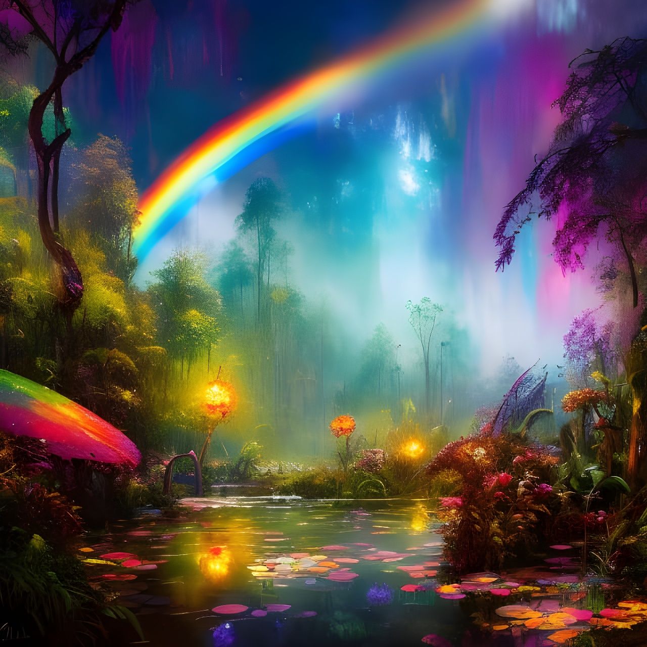 Fantasy Rainbow Swamp