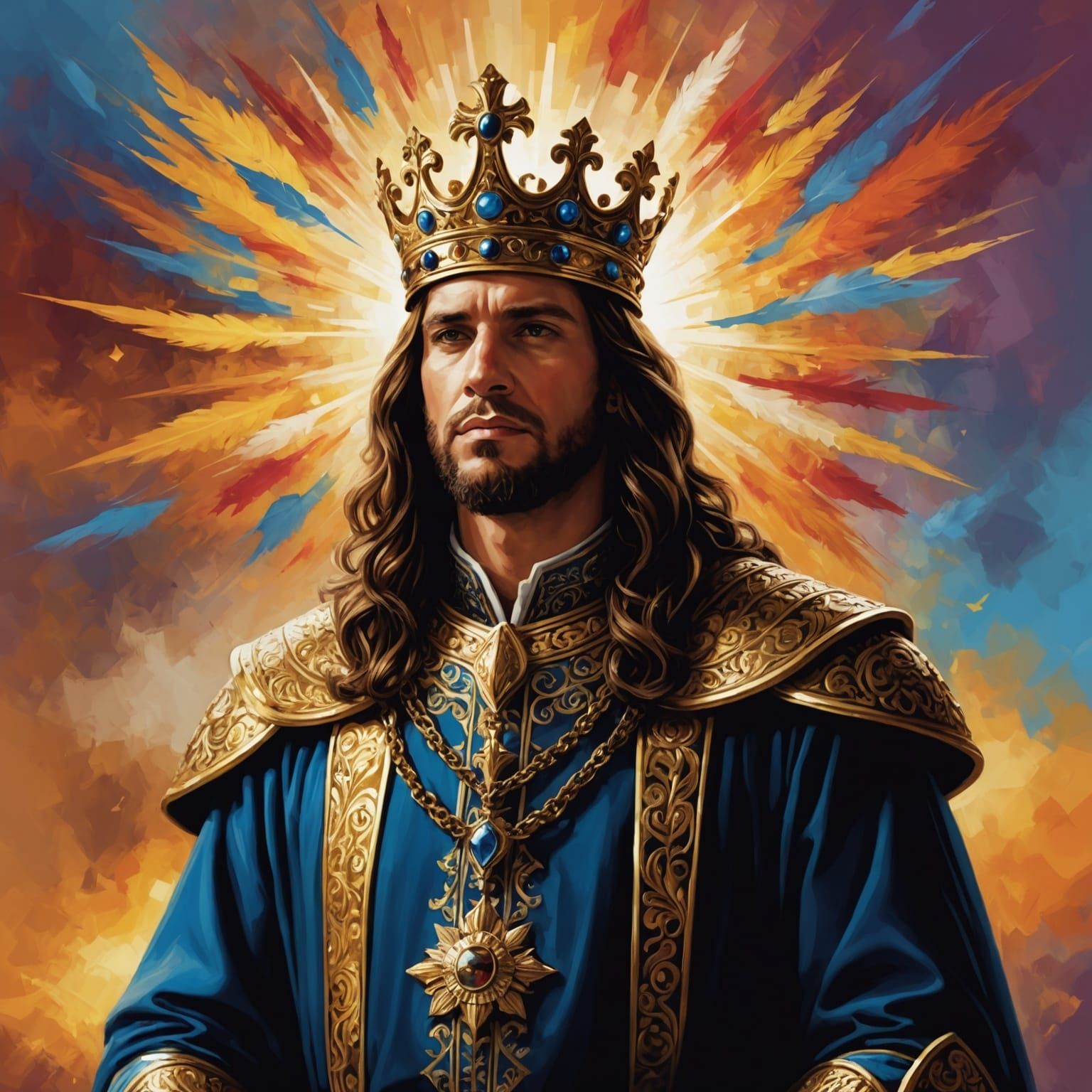 Majestic Depiction of Christ as King