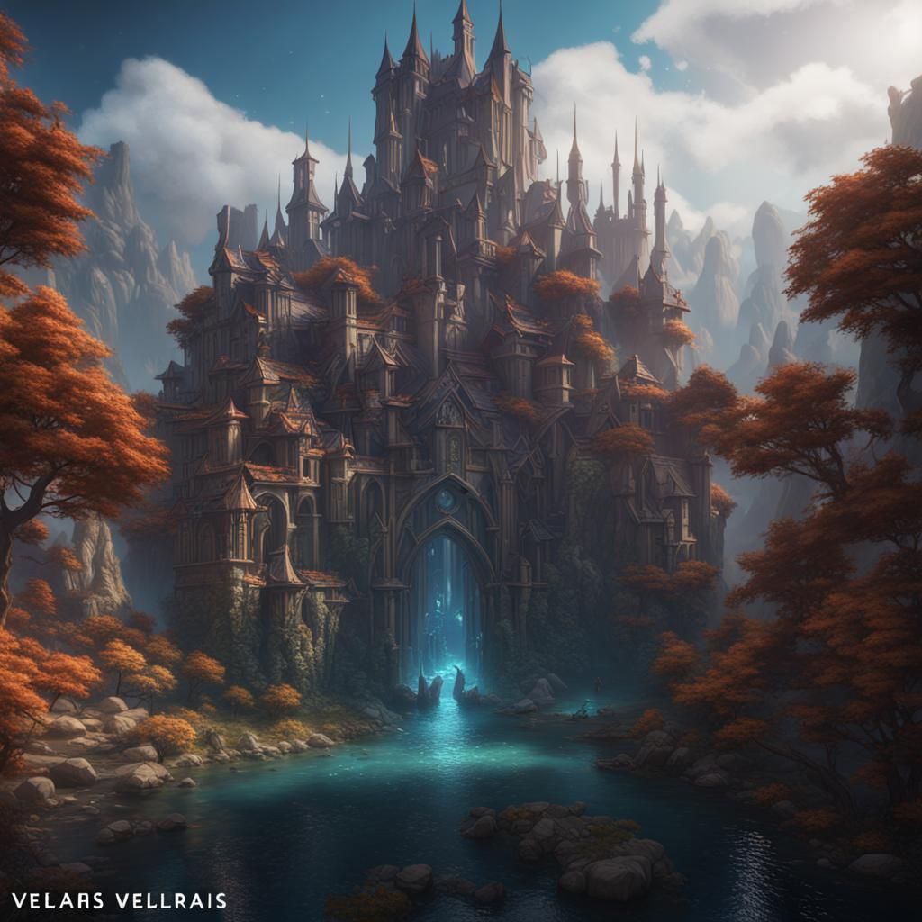 Fantastical Kingdom of Velaris: Detailed Matte Painting