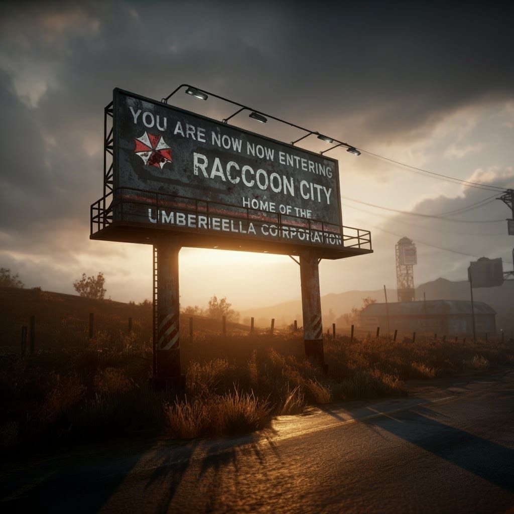 You are now entering a haunted Raccoon City in a dystopian l...
