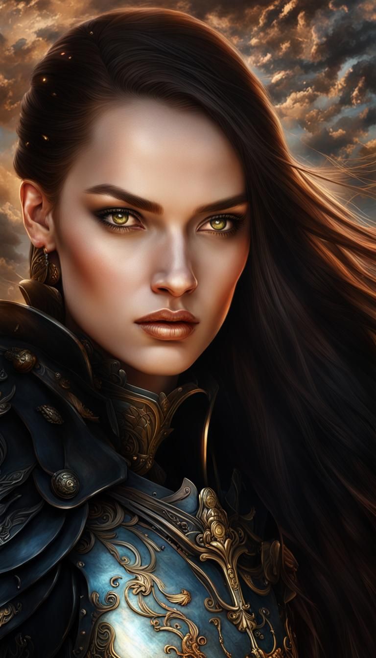 Goddess Leads Army Chariot into Battle