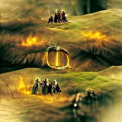 Epic Fantasy Landscape Inspired by Middle-earth