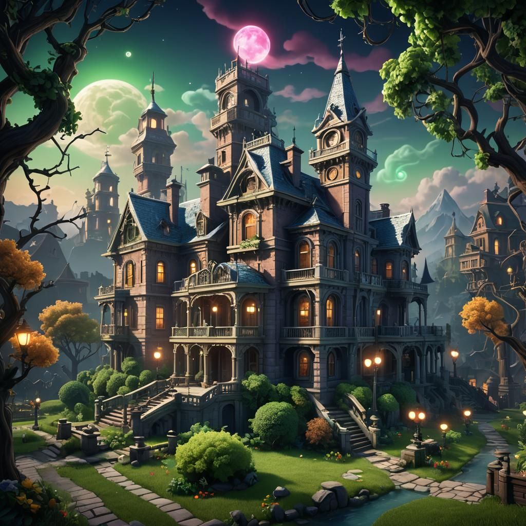 Luigi's Mansion: Detailed Matte Painting in Unreal Engine