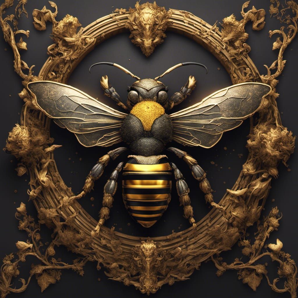 Queen Bee Royal Crest: Detailed Matte Painting