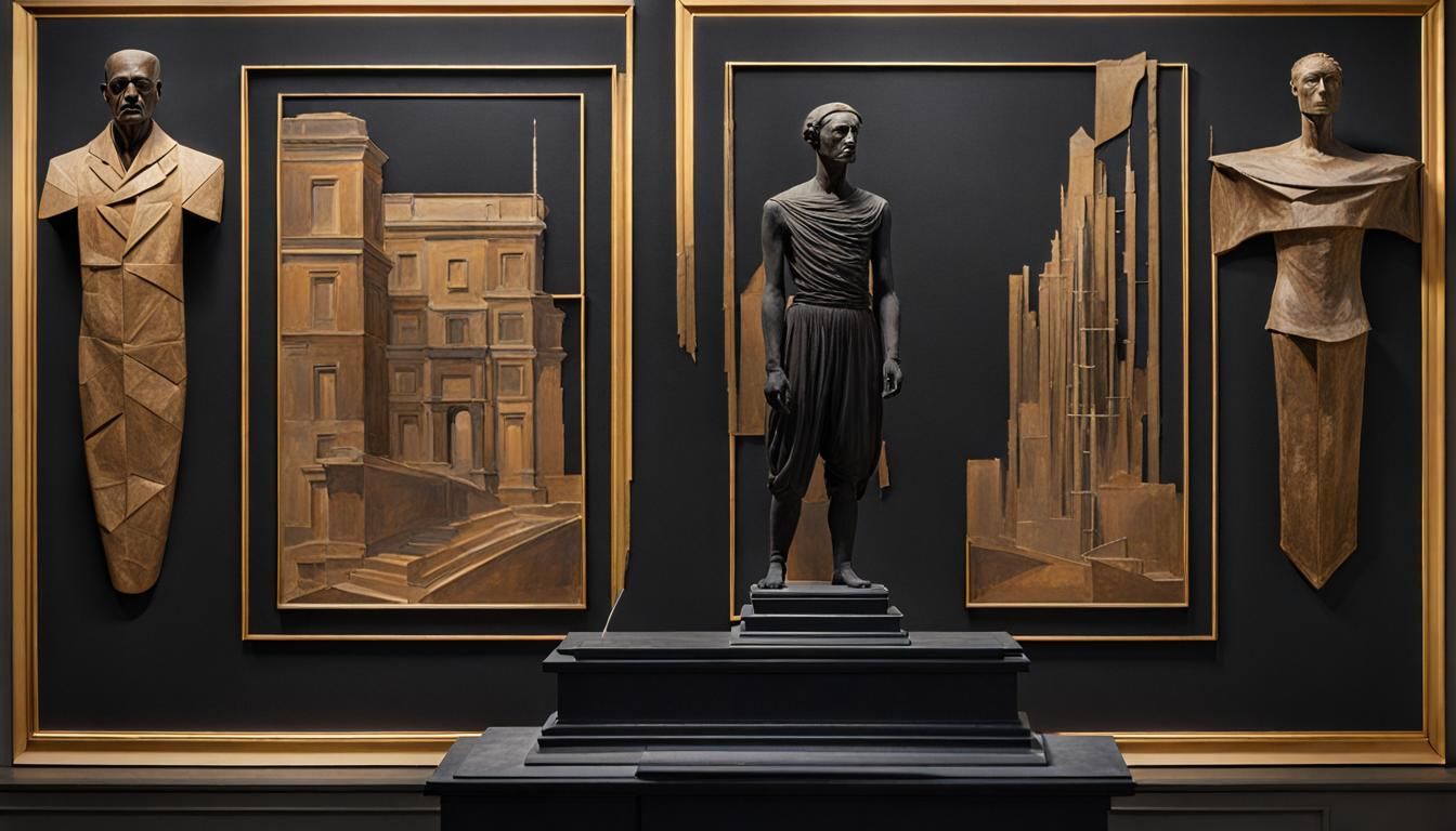 Surreal Torso with Architectural Elements