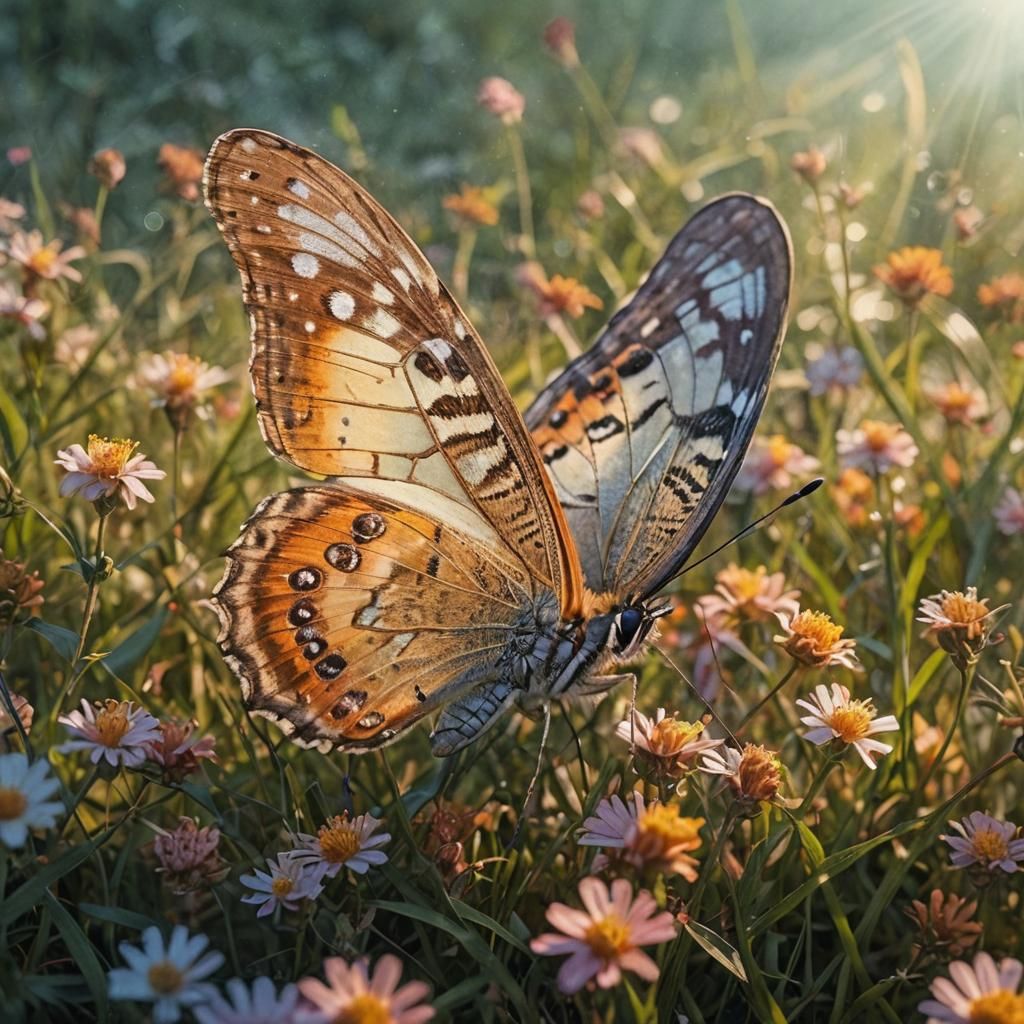 Butterfly on Grass