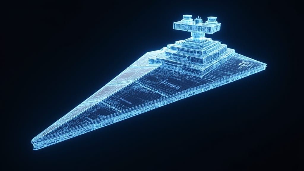 Wireframe Star Destroyer