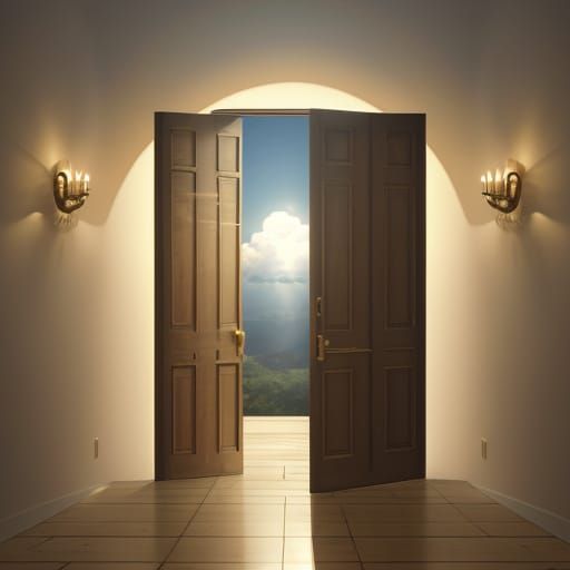 Heavenly Doorway Opens in Divine Light