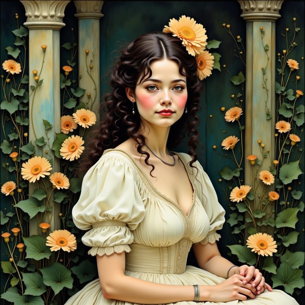 Scarlett O'Hara in a Dreamy, Romantic Style