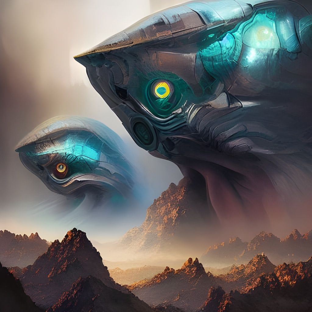 Hypnobulbs in a Sci-Fi Impasto Painting