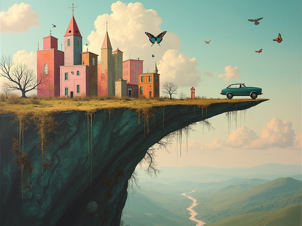 Surreal Magic Reality with Impossible Geometry and Hybrids