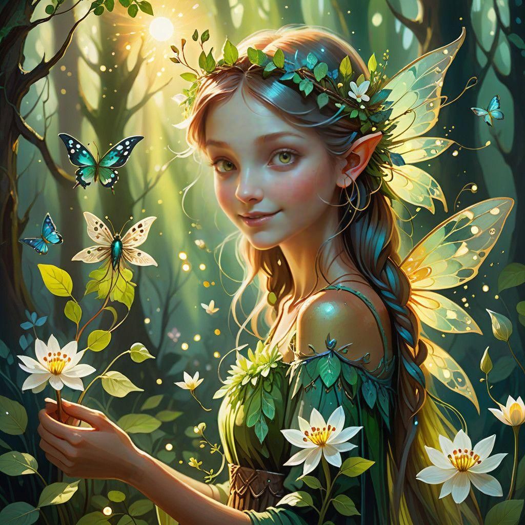 Enchanted Spring Woodland Fairy