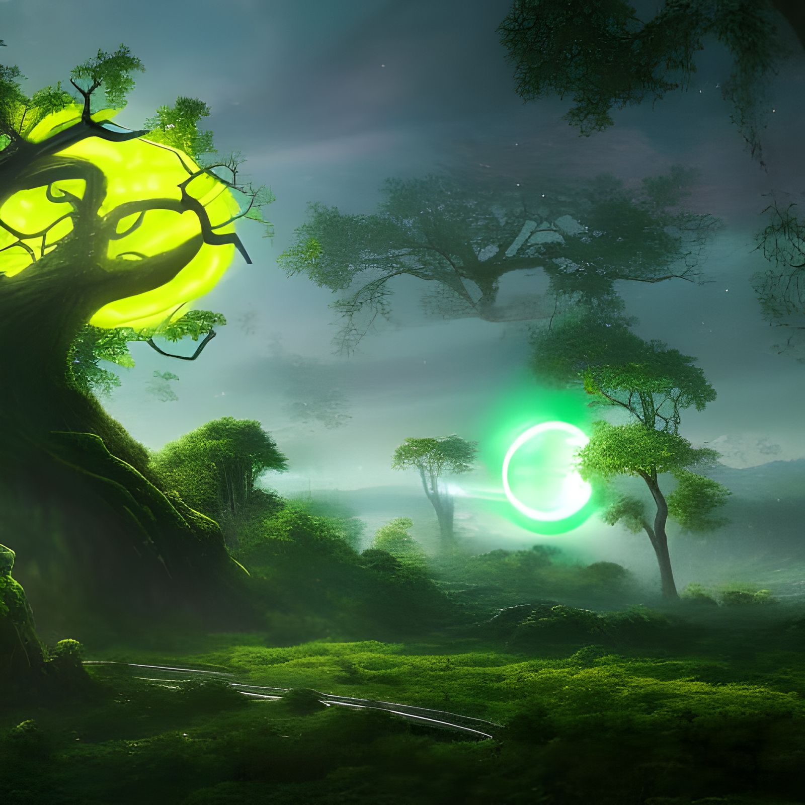 Green Orb Forest