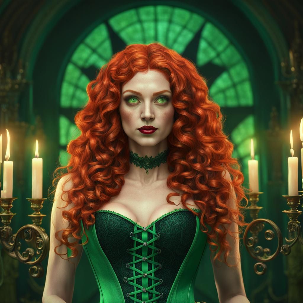 New Orleans Witch Casting Spells in Fantasy Art