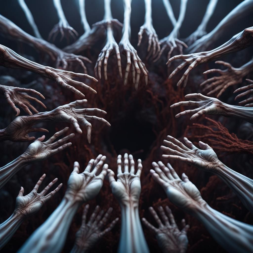 Alien Hands Emerge: Detailed Matte Painting