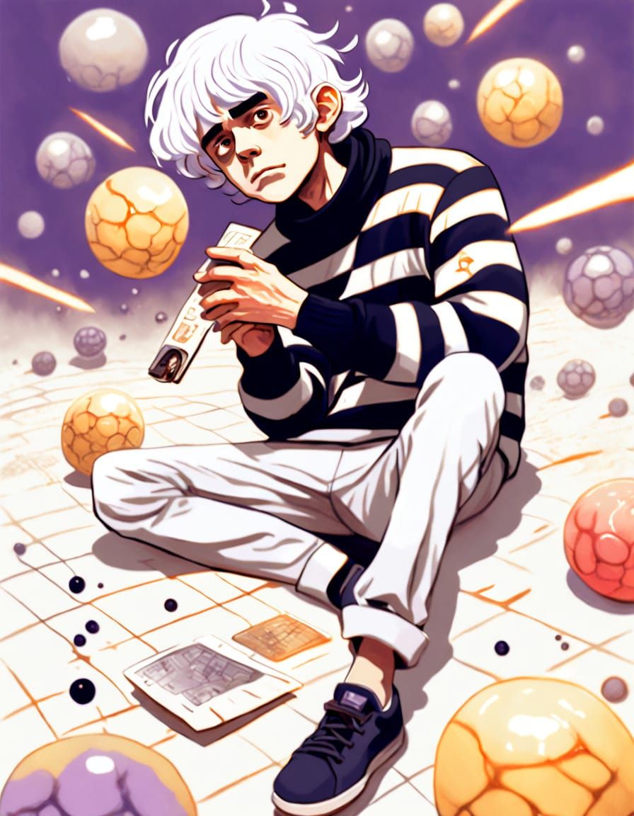 Mendeléyev in a Dreamlike, Surreal Landscape