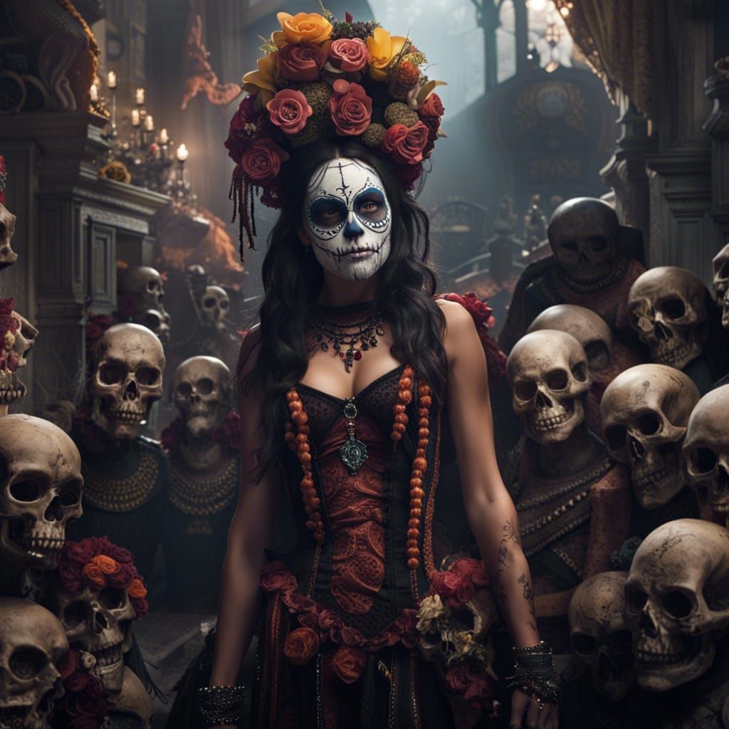 Day of the Dead Wednesday Addams Parade