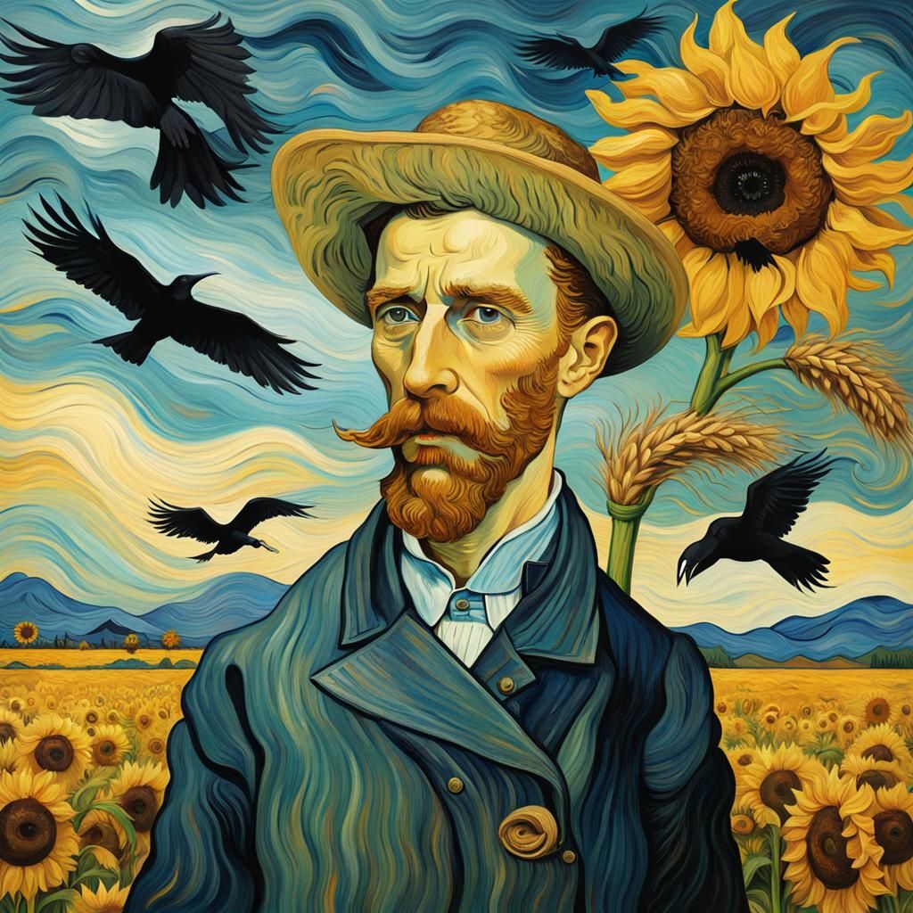 Surreal Portrait of Vincent Van Gogh