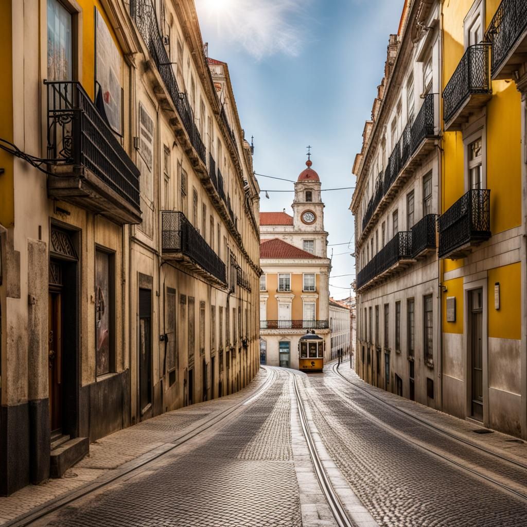Downtown Lisbon street