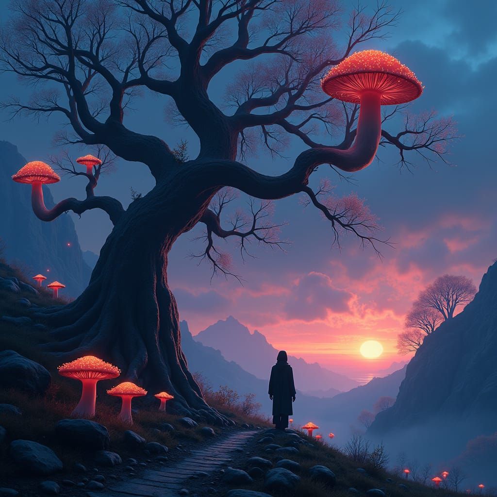 Mystical Realm: Fantasy Matte Painting in 8K