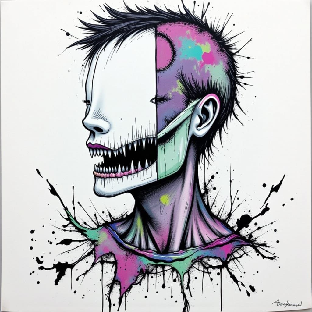 Abstract Night Music Landscape in LoRA Style