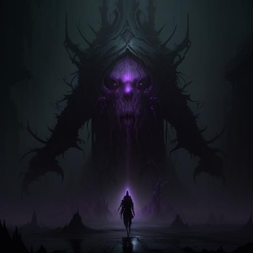 Nightmare Figure in Dark Fantasy Concept Art