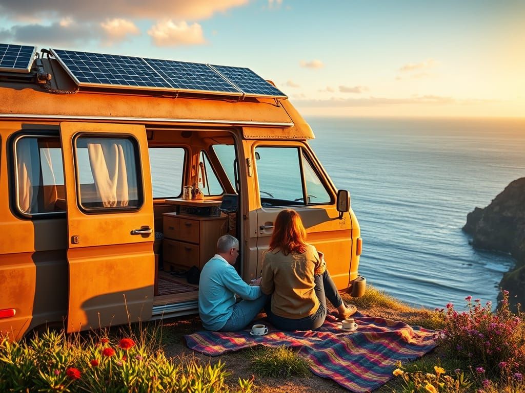 Off-Grid Van Life: Coastal Coffee Scene