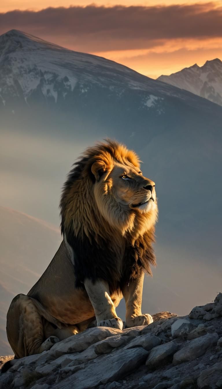 Lions and Eagle at Sunrise Mountain Vista