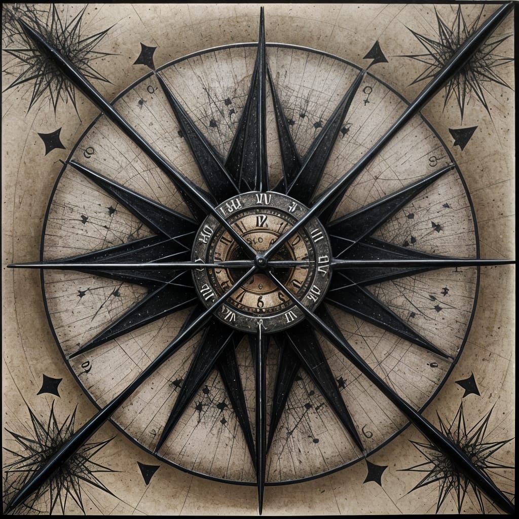 Sinister Father Time with Encaustic Bosons