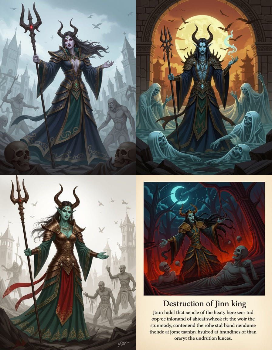 The Destruction of Jinn King Amidst Tormented Souls