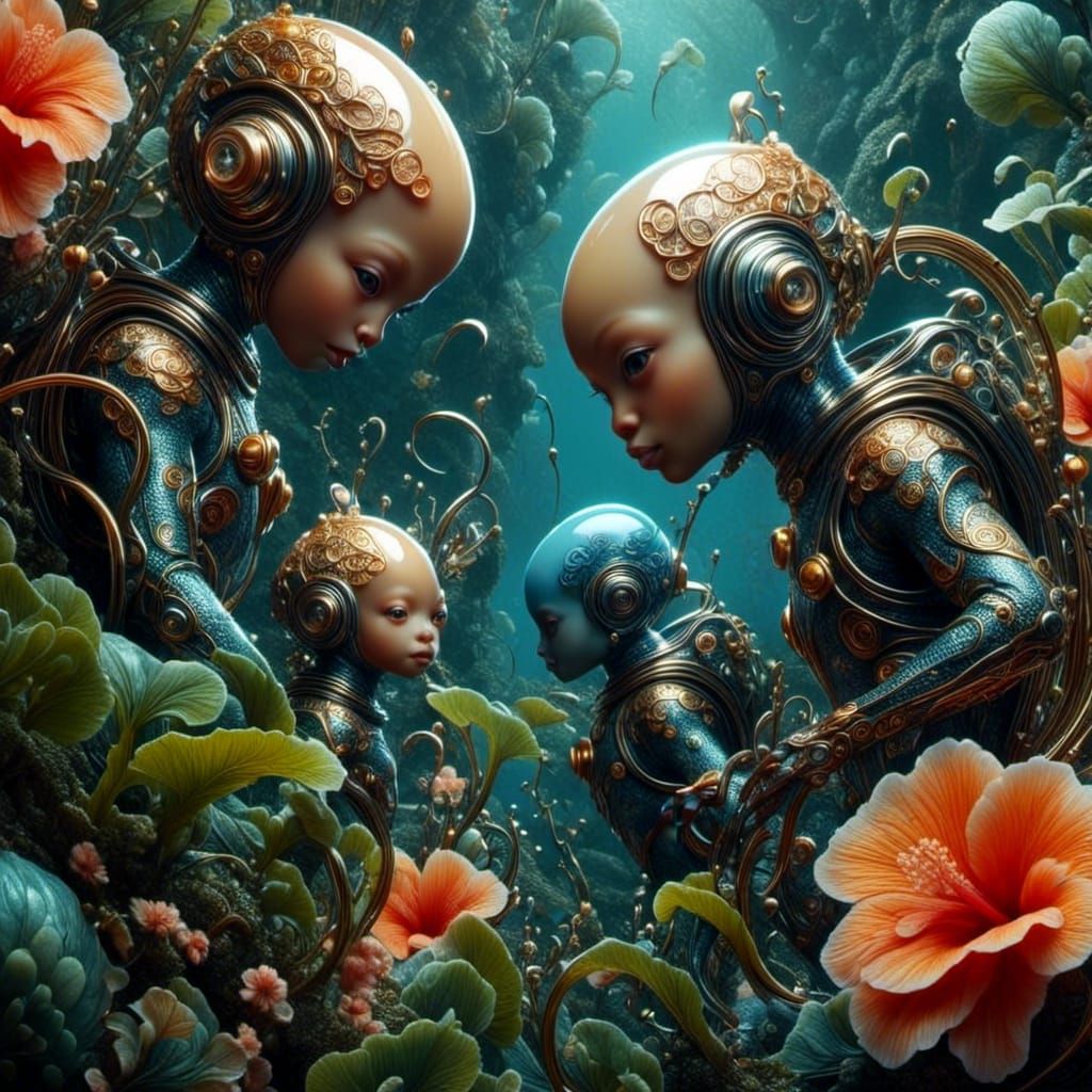 Bioluminescent Cave Exploration with Hybrid Creature