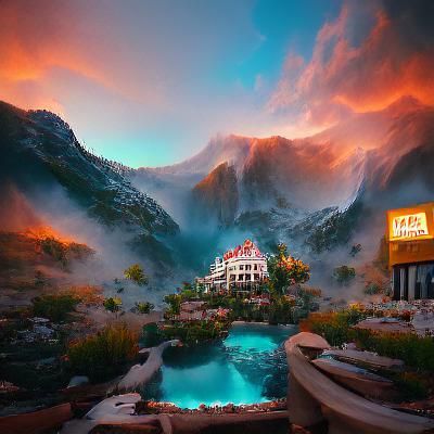 California Hotel: Detailed Matte Painting in Unreal Engine